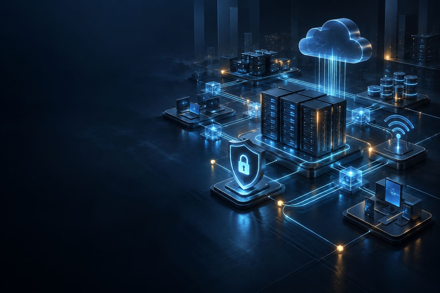 Abstract secure cloud, network and server infrastructure